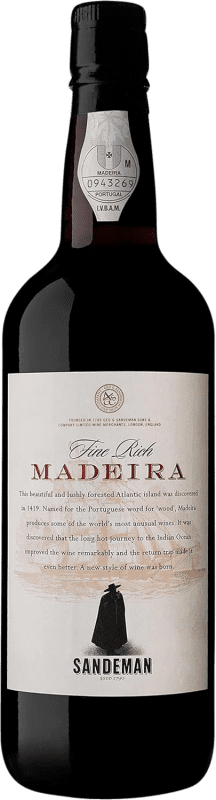 25,95 € Envío gratis | Vino Blanco Lan Sandeman Rich I.G. Madeira Madeira Portugal Tinta Botella 75 cl