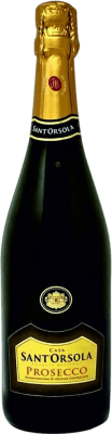 8,95 € Free Shipping | White Sparkling Wine Sant'Orsola Extra Dry D.O.C. Prosecco Veneto Italy Glera Bottle 75 cl