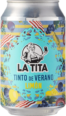 Getränke und Mixer 24 Einheiten Box La Tita Rivera Tinto de Verano Limón 33 cl