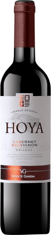 10,95 € Envio grátis | Vinho Tinto Vicente Gandía Hoya de Cadenas Crianza D.O. Utiel-Requena Comunidade Valenciana Espanha Cabernet Sauvignon 75 cl