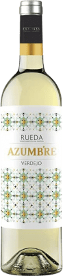 7,95 € Spedizione Gratuita | Vino bianco Cuatro Rayas Azumbre Blanco D.O. Rueda Castilla y León Spagna Verdejo Bottiglia 75 cl