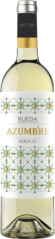 10,95 € Spedizione Gratuita | Vino bianco Cuatro Rayas Azumbre Blanco D.O. Rueda Castilla y León Spagna Verdejo Bottiglia 75 cl