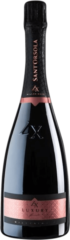 16,95 € Spedizione Gratuita | Spumante rosato Sant'Orsola LX Luxury Millesimato Rosè Secco D.O.C. Prosecco Veneto Italia Glera Bottiglia 75 cl