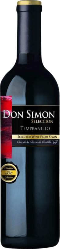 2,95 € 送料無料 | 赤ワイン Don Simón セレクション I.G.P. Vino de la Tierra de Castilla カスティーリャ・ラ・マンチャ スペイン Tempranillo — テンプラニーリョ 75 cl