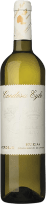 16,95 € Spedizione Gratuita | Vino bianco Condesa Eylo. Blanco Castilla y León Spagna Verdejo Bottiglia 75 cl