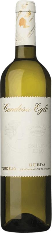 16,95 € Spedizione Gratuita | Vino bianco Condesa Eylo. Blanco Castilla y León Spagna Verdejo Bottiglia 75 cl