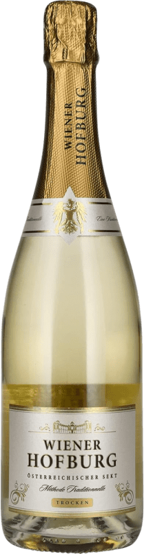 10,95 € Бесплатная доставка | Белое игристое Wiener Hofburg сухой Австрия Chardonnay бутылка 75 cl