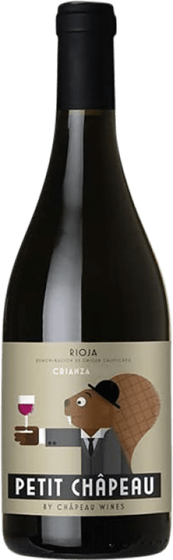 19,95 € Spedizione Gratuita | Vino Rosso Châpeau Petit Garnacha Tempranillo Crianza — Invecchiato in Botte D.O.Ca. Rioja La Rioja Spagna Tempranillo, Garnacha — Grenache 75 cl