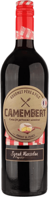 8,95 € Kostenloser Versand | Rotwein Gourmet Père & Fils Camembert Frankreich Syrah Flasche 75 cl