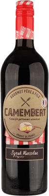 8,95 € Envio grátis | Vinho tinto Gourmet Père & Fils Camembert França Syrah Garrafa 75 cl