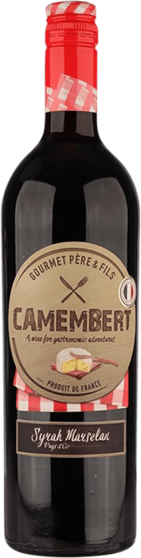 8,95 € Бесплатная доставка | Красное вино Gourmet Père & Fils Camembert Франция Syrah бутылка 75 cl