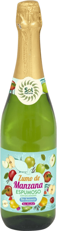 14,95 € Free Shipping | White sparkling ‎Solnatural Manzana Spain Bottle 75 cl Alcohol-Free