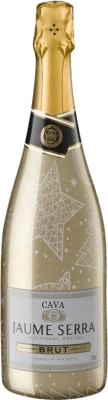 5,95 € 送料無料 | 白のスパークリングワイン Jaume Serra Navidad Brut — ブリュット 限定版 D.O. Cava カタロニア スペイン Macabeo — マカベオ, Xarel·lo — チャレッロ, Parellada — パレリャーダ 75 cl
