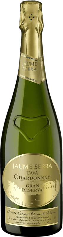 28,95 € Envio grátis | Espumante branco Jaume Serra Grande Reserva D.O. Cava Catalunha Espanha Chardonnay Garrafa 75 cl