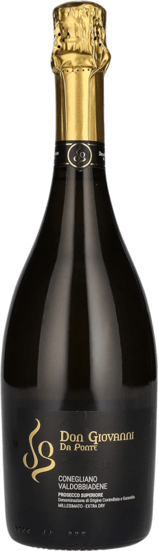 19,95 € Envío gratis | Espumoso blanco Andrea da Ponte Don Giovanni Spumante Extra Dry Extra Seco D.O.C. Prosecco Veneto Italia Glera Botella 75 cl
