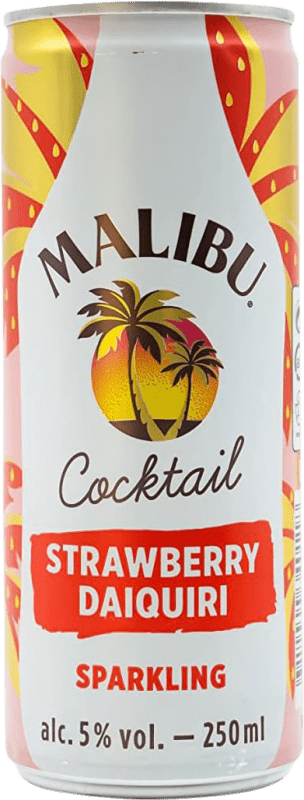 39,95 € Envoi gratuit | Boîte de 12 unités Mixer Malibu Strawberry Daiquiri Sparkling — Mousseux Barbade Canette 25 cl