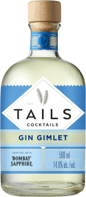 22,95 € Kostenloser Versand | Liköre Bacardí Tails Gimlet Bombay Sapphire Cocktail Großbritannien Medium-Flasche 50 cl Gin