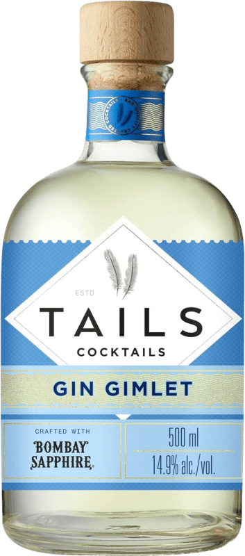 27,95 € 免费送货 | 利口酒 Bacardí Tails Cocktails Gin Gimlet Bombay Sapphire 英国 瓶子 Medium 50 cl