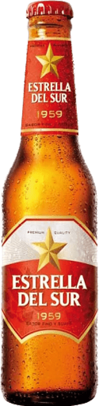 18,95 € Envío gratis | Caja de 24 unidades Cerveza Estrella del Sur España Botellín 25 cl