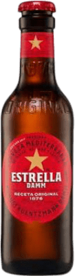 27,95 € 免费送货 | 盒装24个 啤酒 Estrella Damm Lager, Mediterranean — 地中海风味 西班牙 小瓶装 25 cl