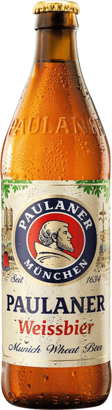 59,95 € Free Shipping | 20 units box Beer Paulaner Hefe Weissbier — White Germany Medium Bottle 50 cl Myrtille — Blueberries