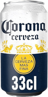 52,95 € 免费送货 | 盒装24个 啤酒 Modelo Corona Lager 墨西哥 铝罐 33 cl