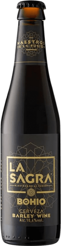 51,95 € 免费送货 | 盒装12个 啤酒 La Sagra Bohío Estilo Barley Wine 西班牙 三分之一升瓶 33 cl