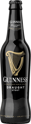 95,95 € Kostenloser Versand | 24 Einheiten Box Bier Guinness Draught Ale Negra Irland Drittel-Liter-Flasche 33 cl