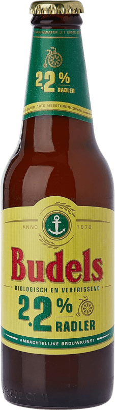 71,95 € 免费送货 | 盒装24个 啤酒 Budels Radler 荷兰 Bio — 生态 有机 天然 三分之一升瓶 30 cl