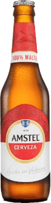 19,95 € Kostenloser Versand | 12 Einheiten Box Bier Amstel Niederlande Kleine Flasche 25 cl