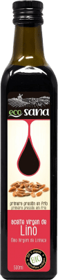 13,95 € Envío gratis | Aceite de Cocina Drasanvi Ecosana Lino Bio Castilla y León España Botella Medium 50 cl