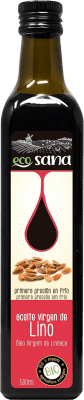 13,95 € Envio grátis | Óleo de Cozinha Drasanvi Ecosana Lino Bio Castela e Leão Espanha Biológico Garrafa Medium 50 cl