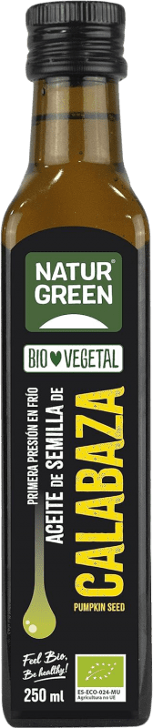 14,95 € Free Shipping | Vegetable Oil Natur Green Spain Bio — Organic Small Bottle 25 cl Calabaza — Pumpkin