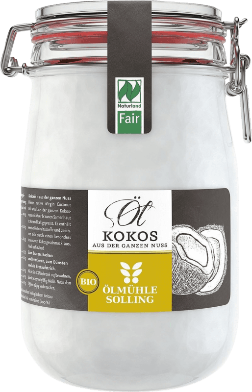 34,95 € Бесплатная доставка | Растительное масло Ölmühle Solling Fair Германия Bio — Эко Био Органический 1 L Coco — Кокос