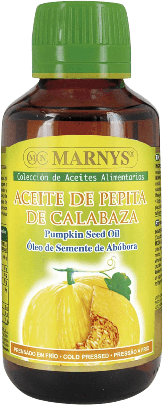 17,95 € Envio grátis | Óleo de Cozinha Marnys Calabaza Espanha Garrafa Miniatura 12 cl