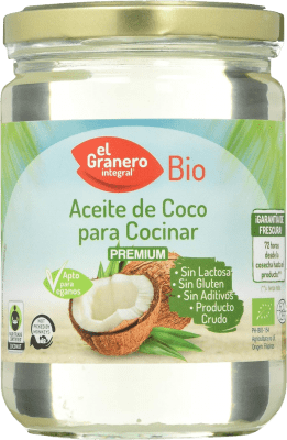 9,95 € Free Shipping | Cooking Oil El Granero Integral Coco Bio Spain Medium Bottle 50 cl