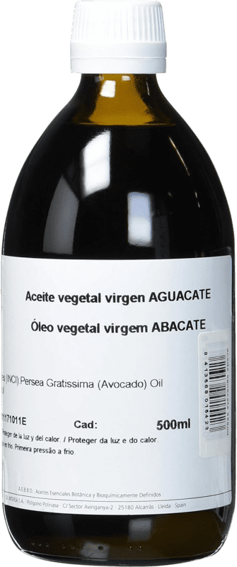 65,95 € Envío gratis | Aceite de Cocina Esential'Arôms Aguacate Virgen España Botella Medium 50 cl