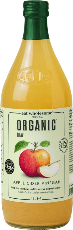 29,95 € Spedizione Gratuita | Aceto Eat Wholesome Sidra de Manzana sin Filtrar Vidrio Ecológico Regno Unito Bottiglia 1 L