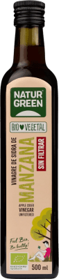 6,95 € Envío gratis | Vinagre Natur Green Sin Filtrar Principado de Asturias España Eco — Ecológico Botella Medium 50 cl Manzana, Cider — Sidra