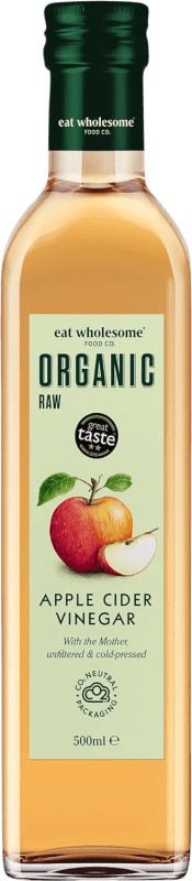12,95 € Spedizione Gratuita | Aceto Eat Wholesome Sin Filtrar — Non Filtrato Regno Unito Eco — Biologico Bottiglia Medium 50 cl Manzana — Mela, Cider — Sidro