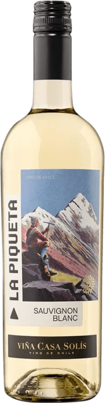 8,95 € Бесплатная доставка | Белое вино Casa Solís La Piqueta Чили Sauvignon White бутылка 75 cl