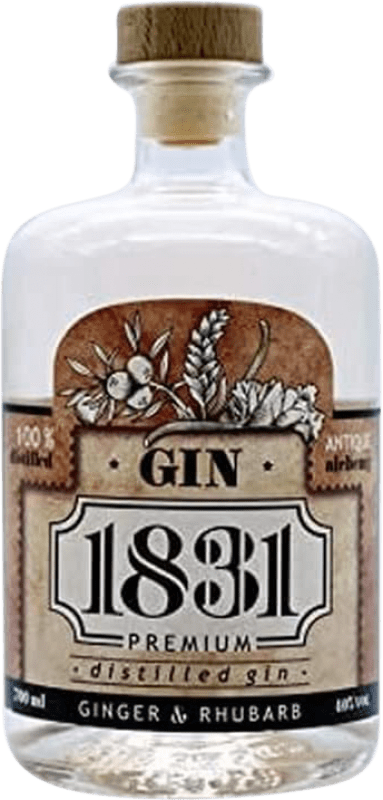 19,95 € Free Shipping | Gin Manuel Acha 1831 Ginger & Rhubarb Menta Basque Country Spain Bottle 70 cl