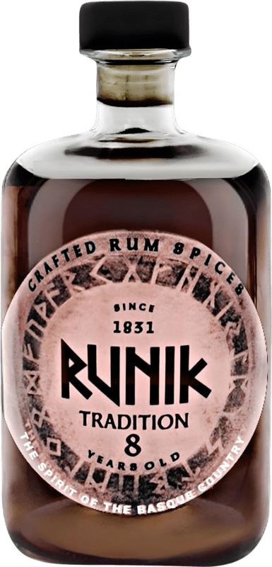 22,95 € Kostenloser Versand | Rum Manuel Acha Runik Traditionell Baskenland Spanien 8 Jahre Flasche 70 cl