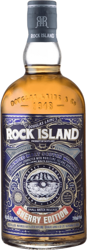 47,95 € 送料無料 | ブレンデッドウイスキー Douglas Laing's Rock Island Sherry Cask Finish — カスクフィニッシュ, Small Batch — 少量生産, 限定版 イギリス 70 cl