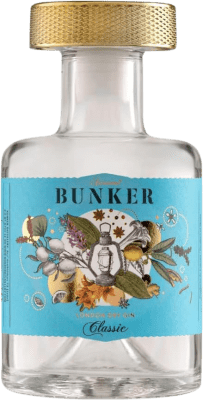 13,95 € Envio grátis | Gin Bunker Classic Artesanal Espanha Garrafa Pequena 20 cl