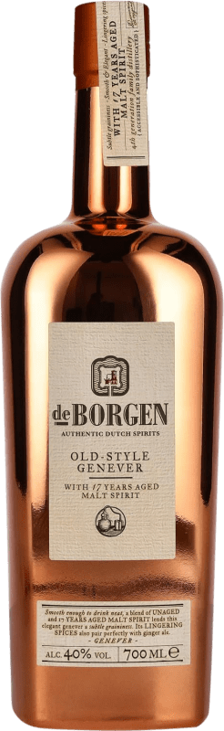 51,95 € Envio grátis | Gin De Borgen Old Style Genever Países Baixos Garrafa 70 cl