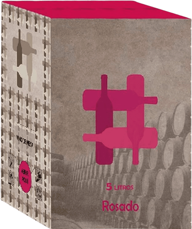 29,95 € Envío gratis | Vino rosado Cuatro Rayas Rosado Castilla y León España Tempranillo Bag in Box 5 L