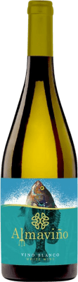 10,95 € Spedizione Gratuita | Vino bianco Almaviño. Blanco Galizia Spagna Palomino Fino, Albariño Bottiglia 75 cl