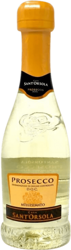 5,95 € 送料無料 | 白スパークリングワイン Canti Millesimato Extradry 余分な乾燥 D.O.C. Prosecco ベネト イタリア Glera 小型ボトル 20 cl