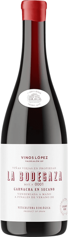 15,95 € Envío gratis | Vino tinto Vinos López Bodegaza I.G.P. Vino de la Tierra de Valdejalón Aragón España Garnacha Botella 75 cl